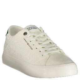 Bianco Polyester Men's Sneaker