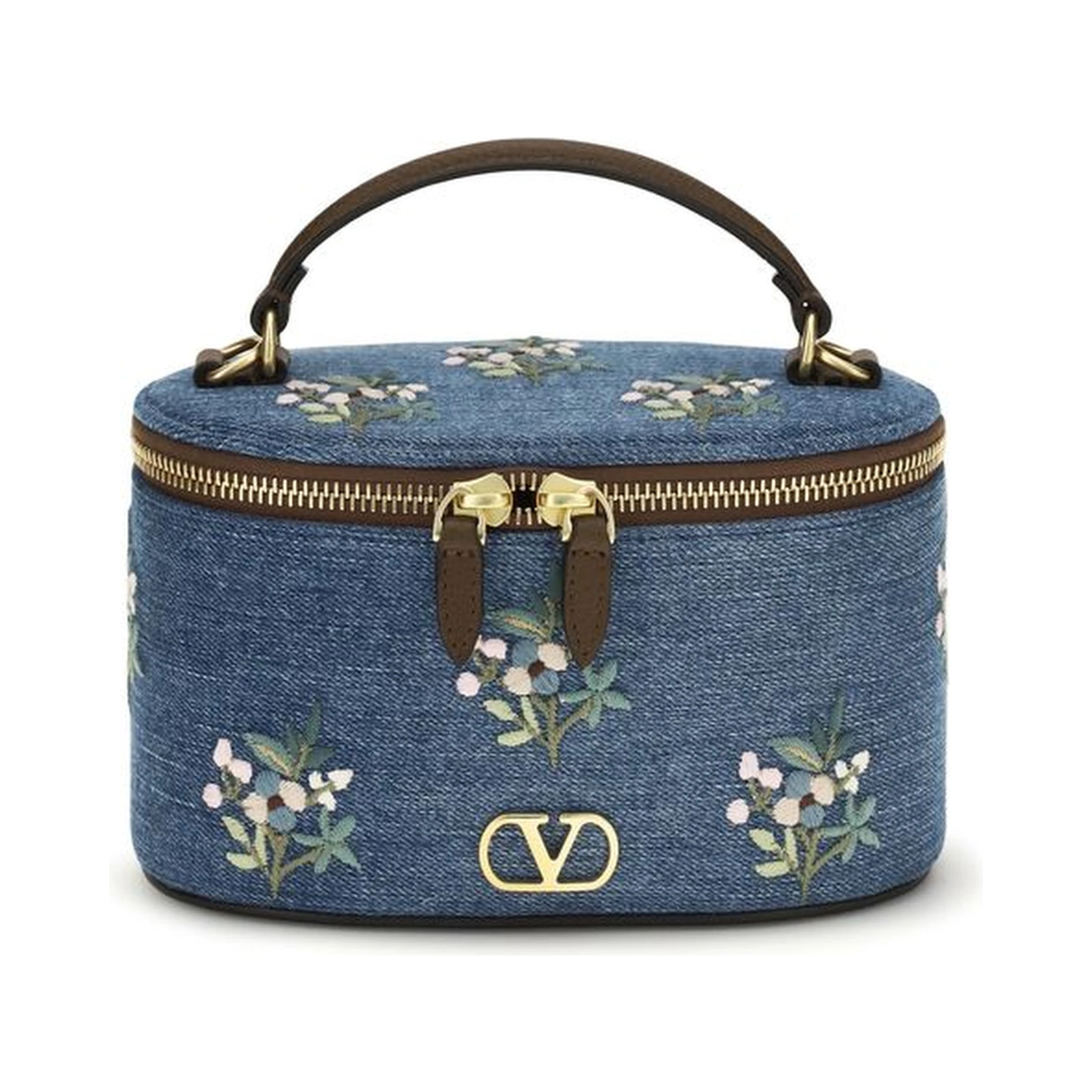 Blue Cotton Handbag