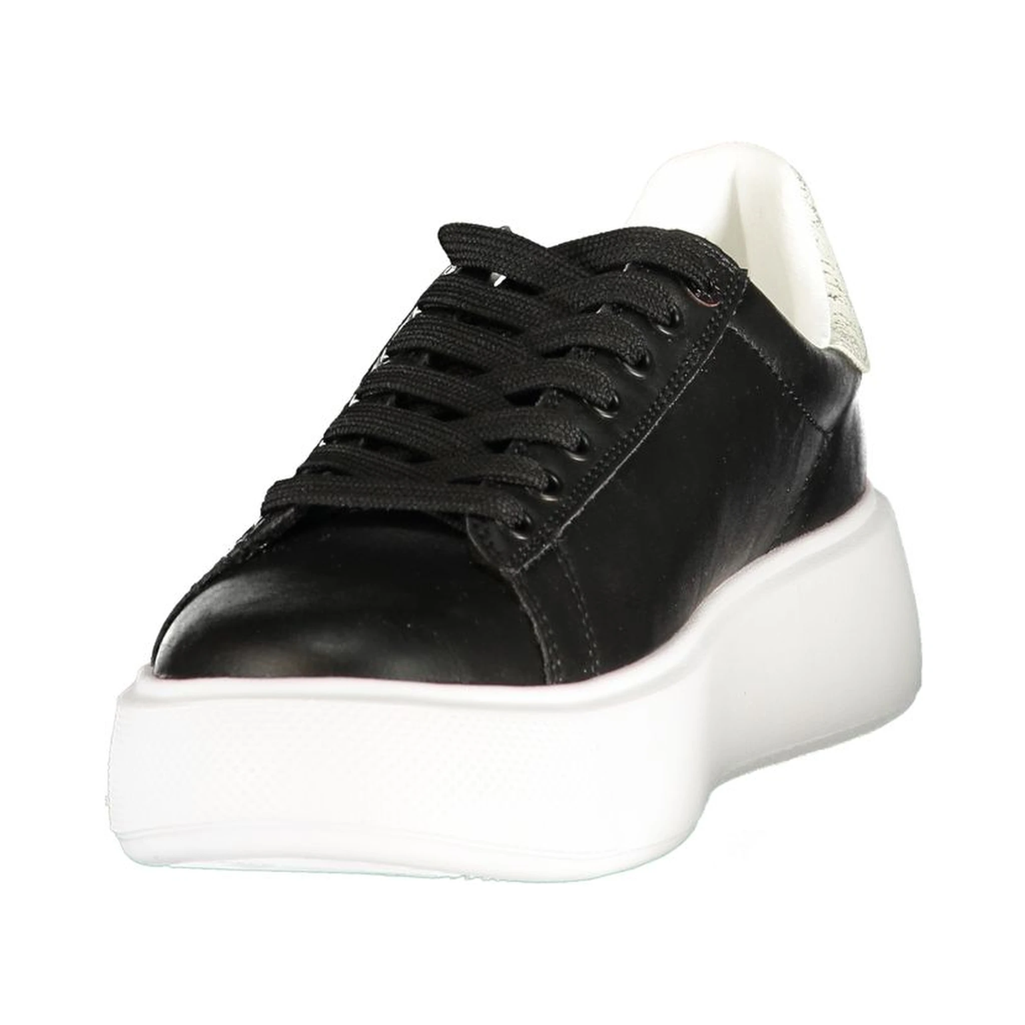 Black Polyurethane Women's Sneaker