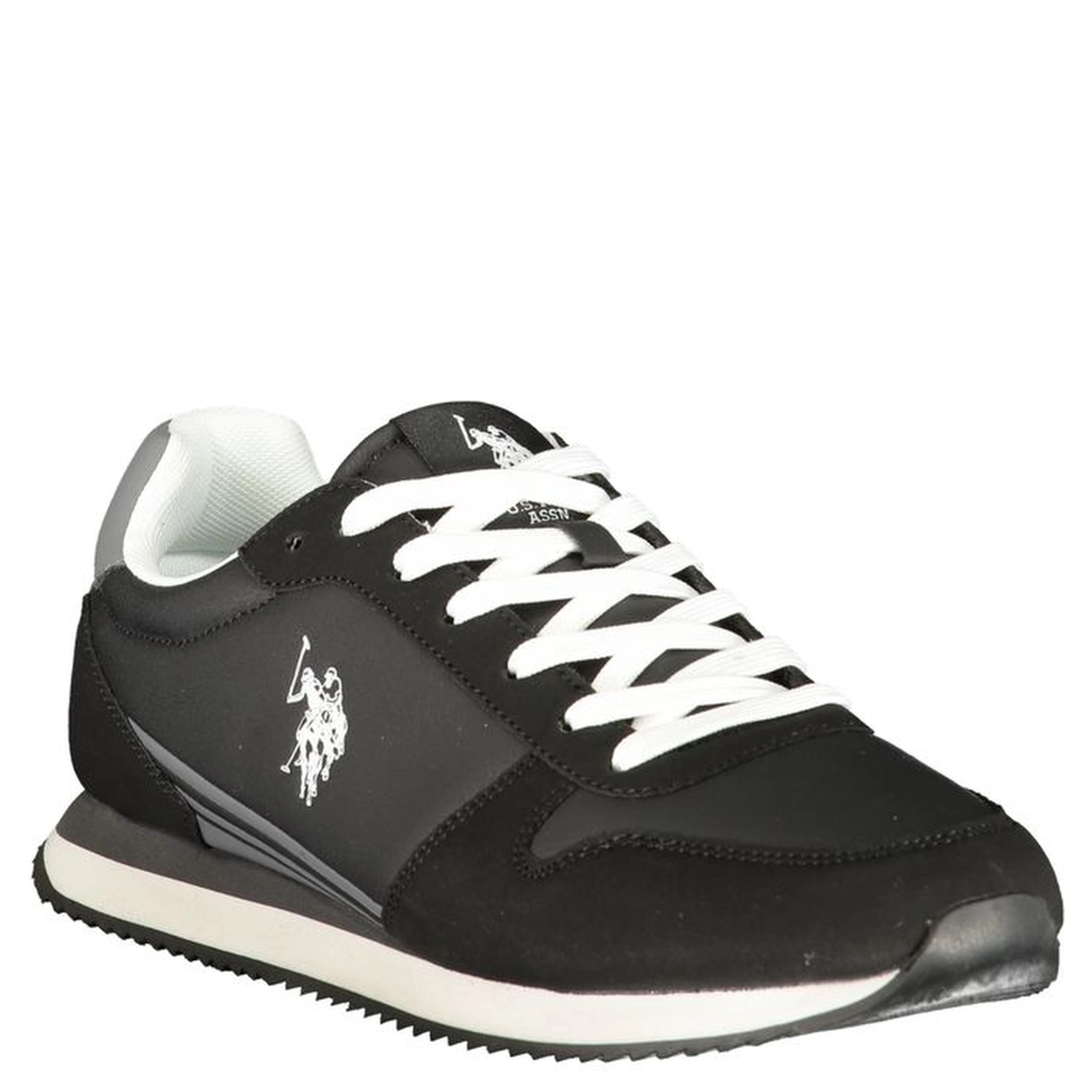 Black Polyurethane Men's Sneaker