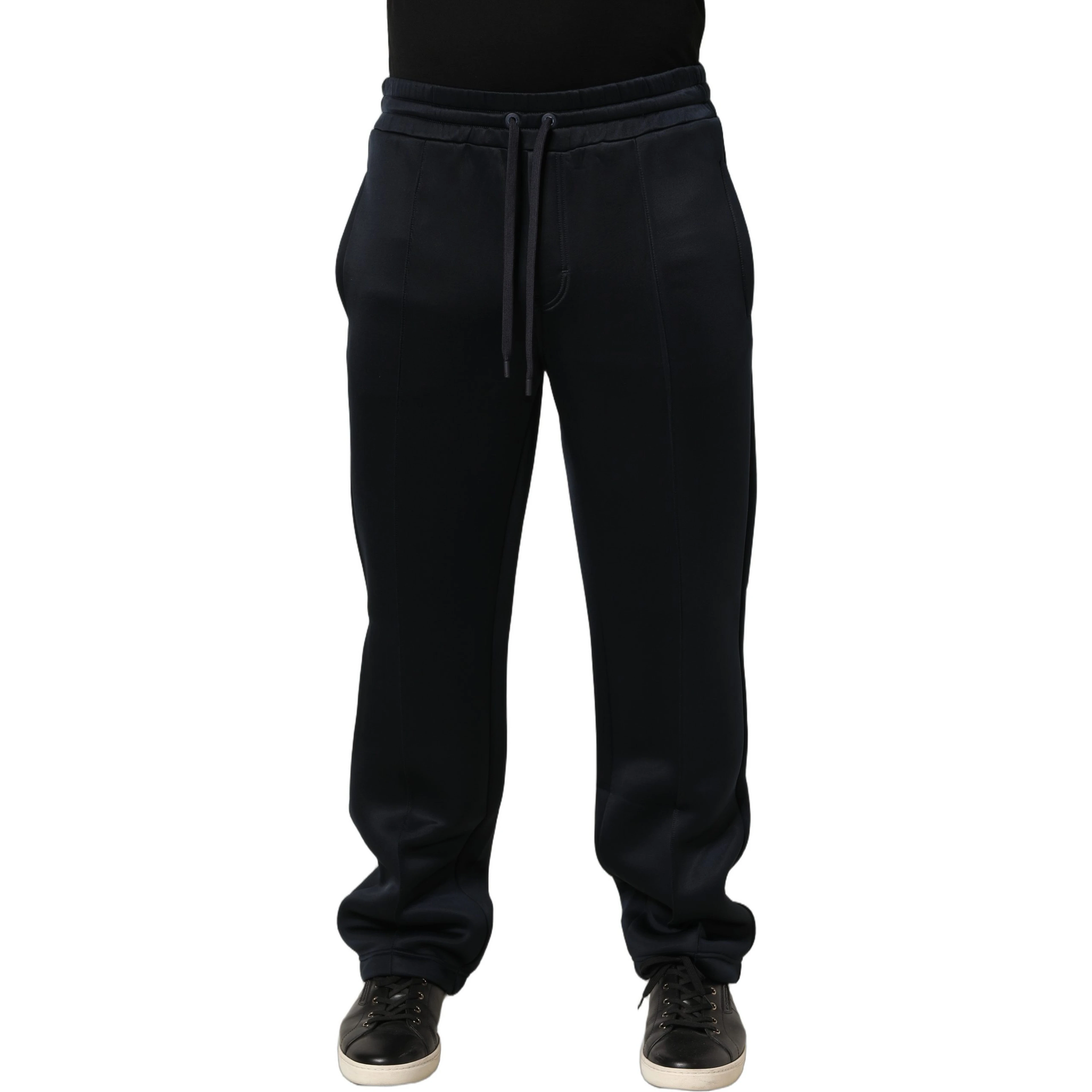 Black Polyester Jogger Men Sweatpants Pants
