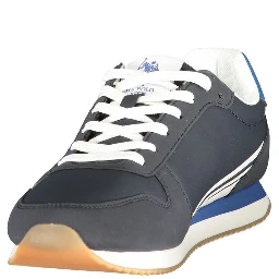 Blue Polyurethane Men's Sneaker