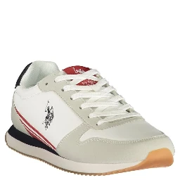 White Polyurethane Men's Sneaker