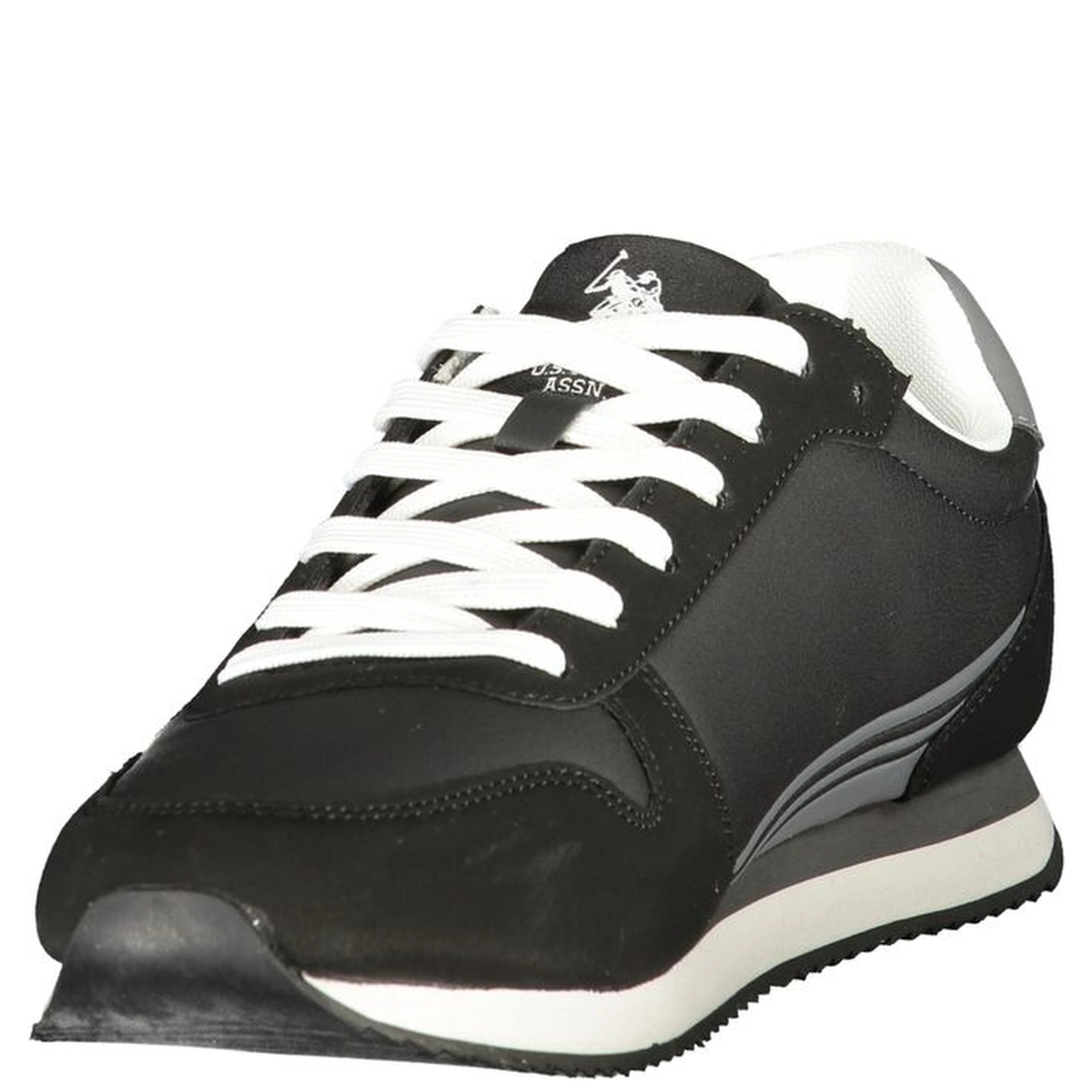 Black Polyurethane Men's Sneaker