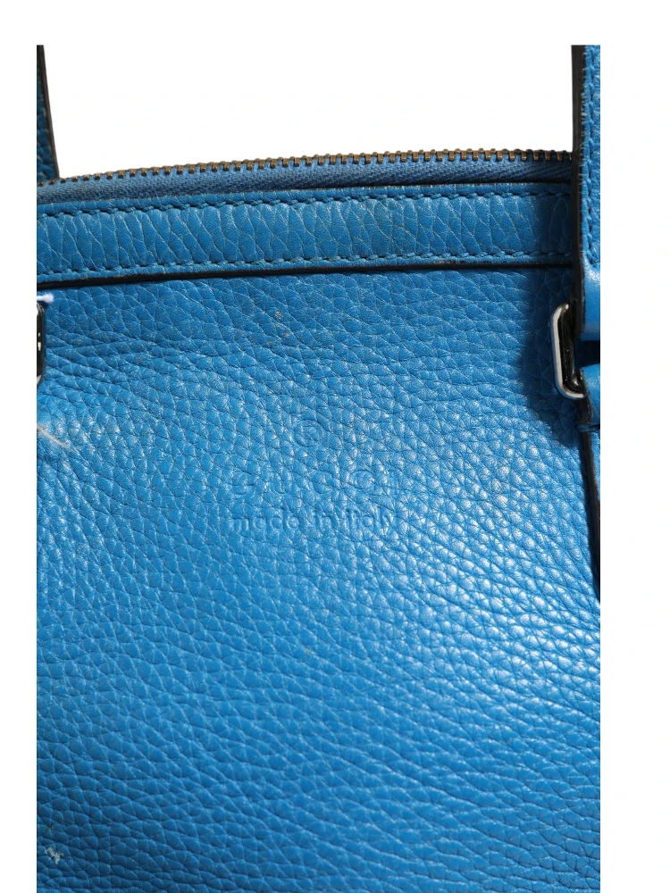 Blue Leather Dome Handbag alternative