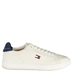 White Polyurethane Men's Sneaker