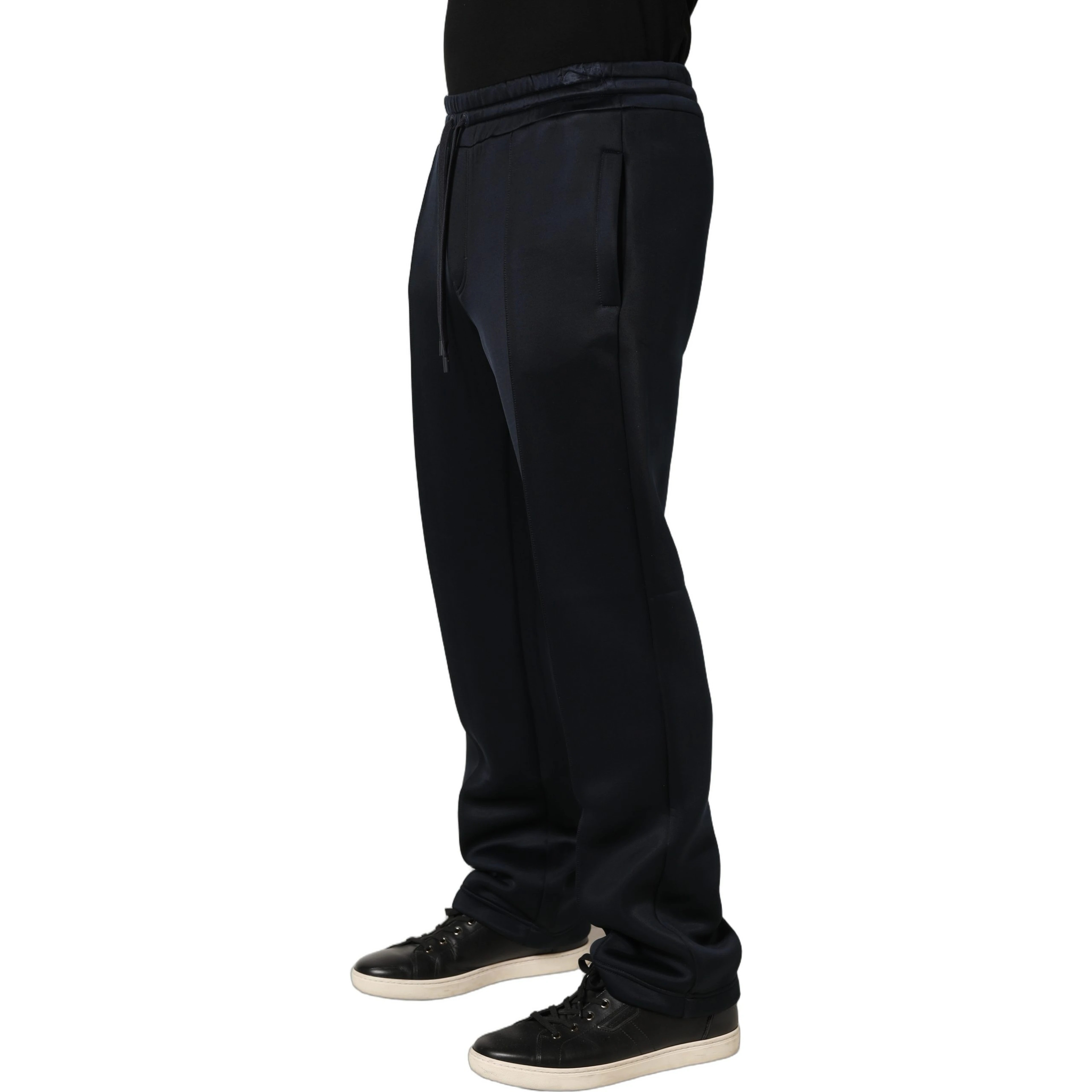 Black Polyester Jogger Men Sweatpants Pants