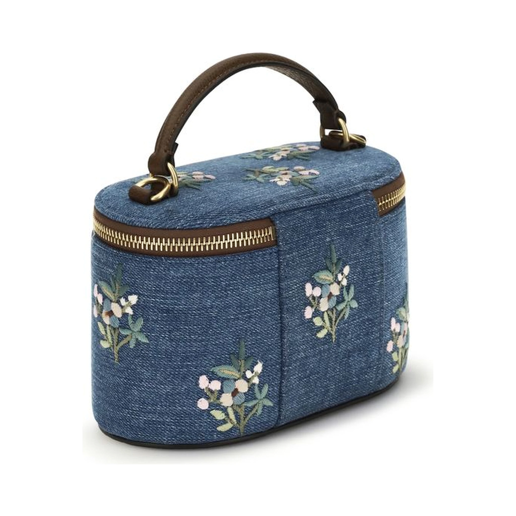 Blue Cotton Handbag