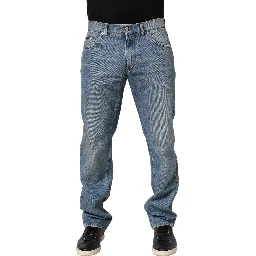 Light Blue Washed MidWaist Classic Denim Jeans