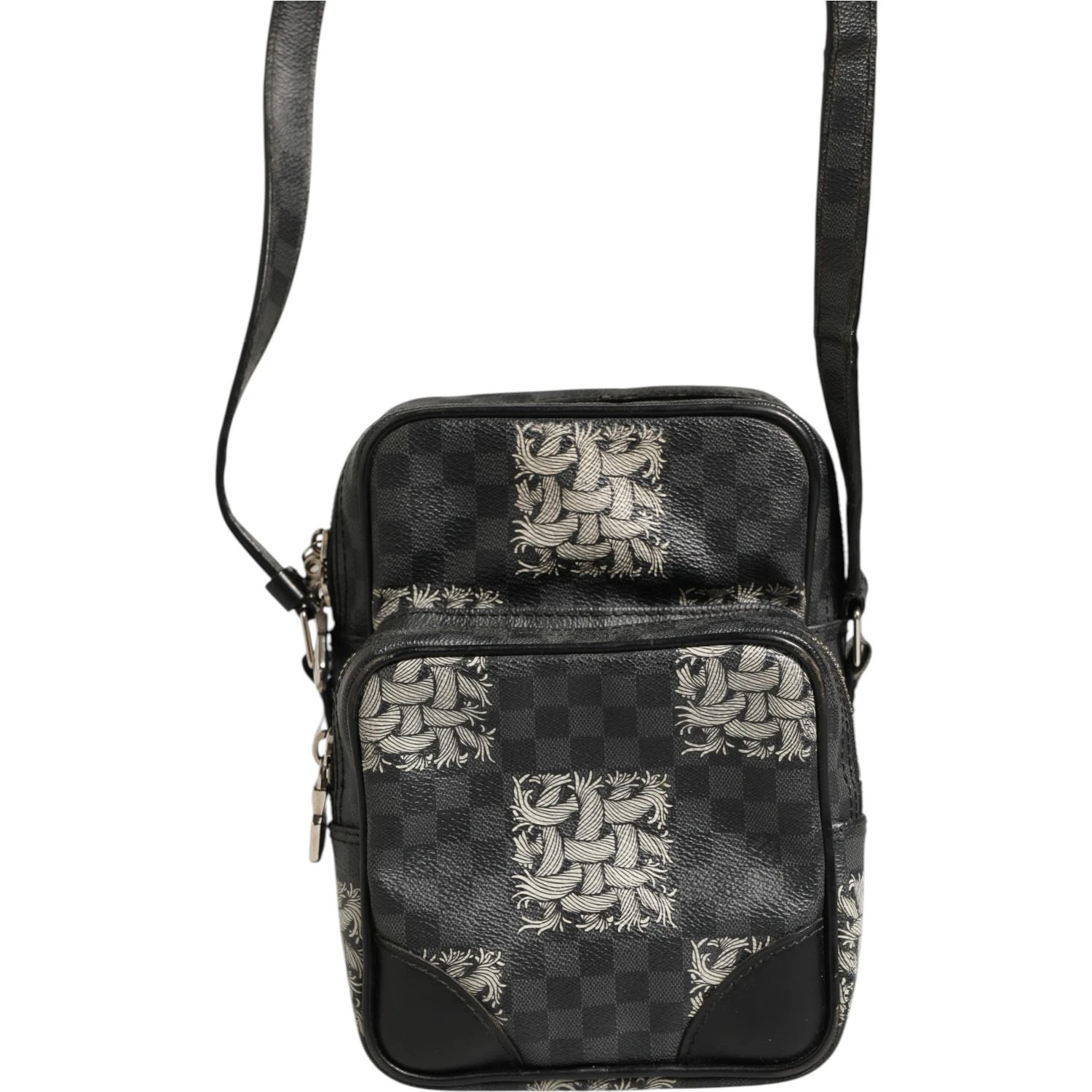 Black Damier Graphite Canvas Amazon Christopher Nemeth Shoulder Bag