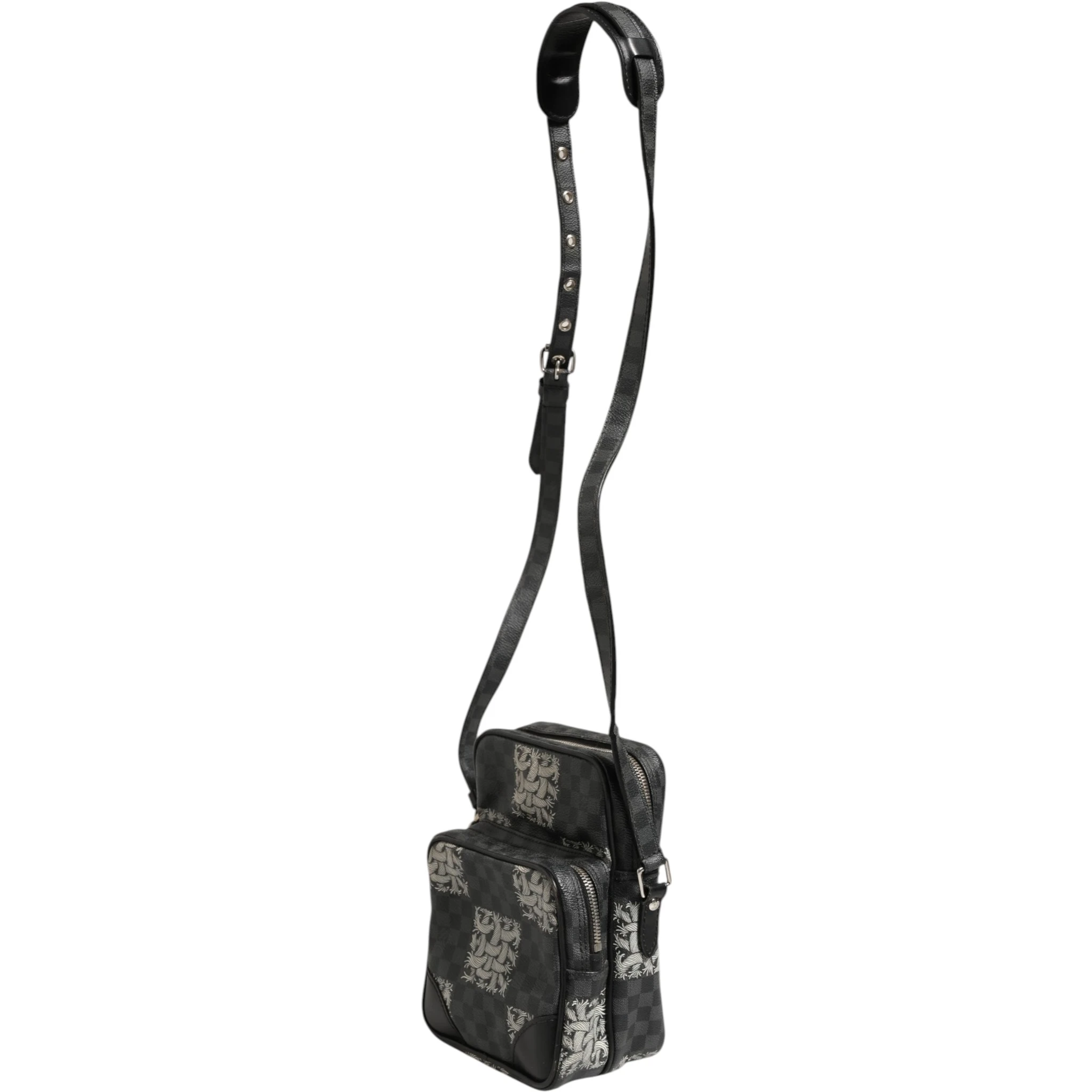 Black Damier Graphite Canvas Amazon Christopher Nemeth Shoulder Bag