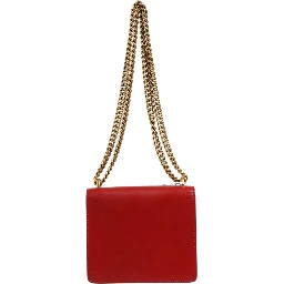 Marmont small shoulder bag in Rosso Ancora red leather