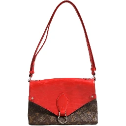 Saint Michel Monogram Epi Shoulder Bag Coquelicot
