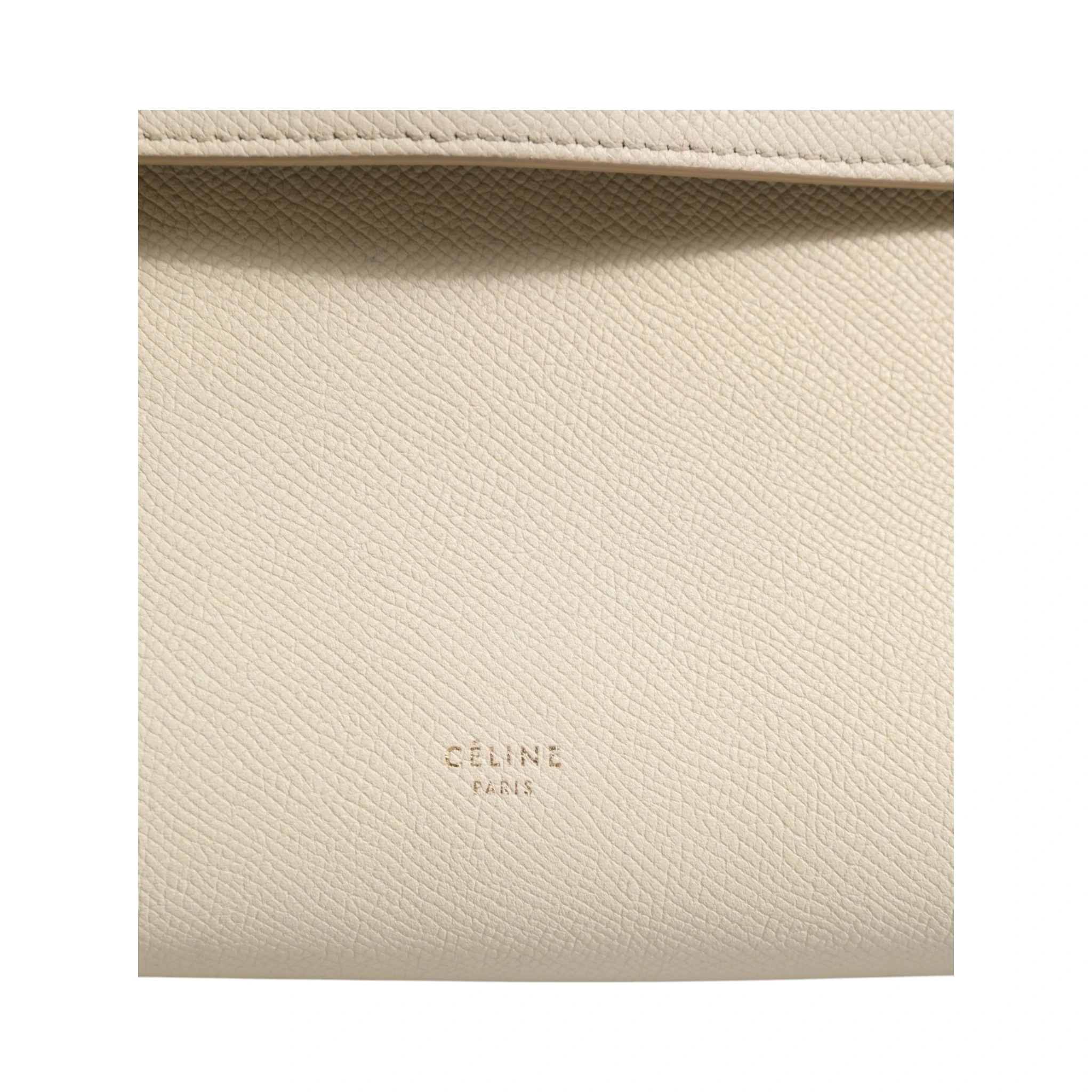 Nano Belt Bag Grained Calfskin Chalk
