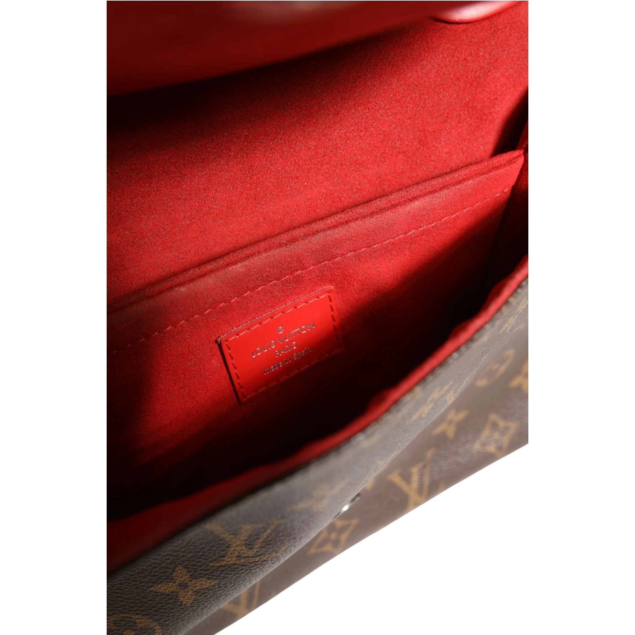 Saint Michel Monogram Epi Shoulder Bag Coquelicot