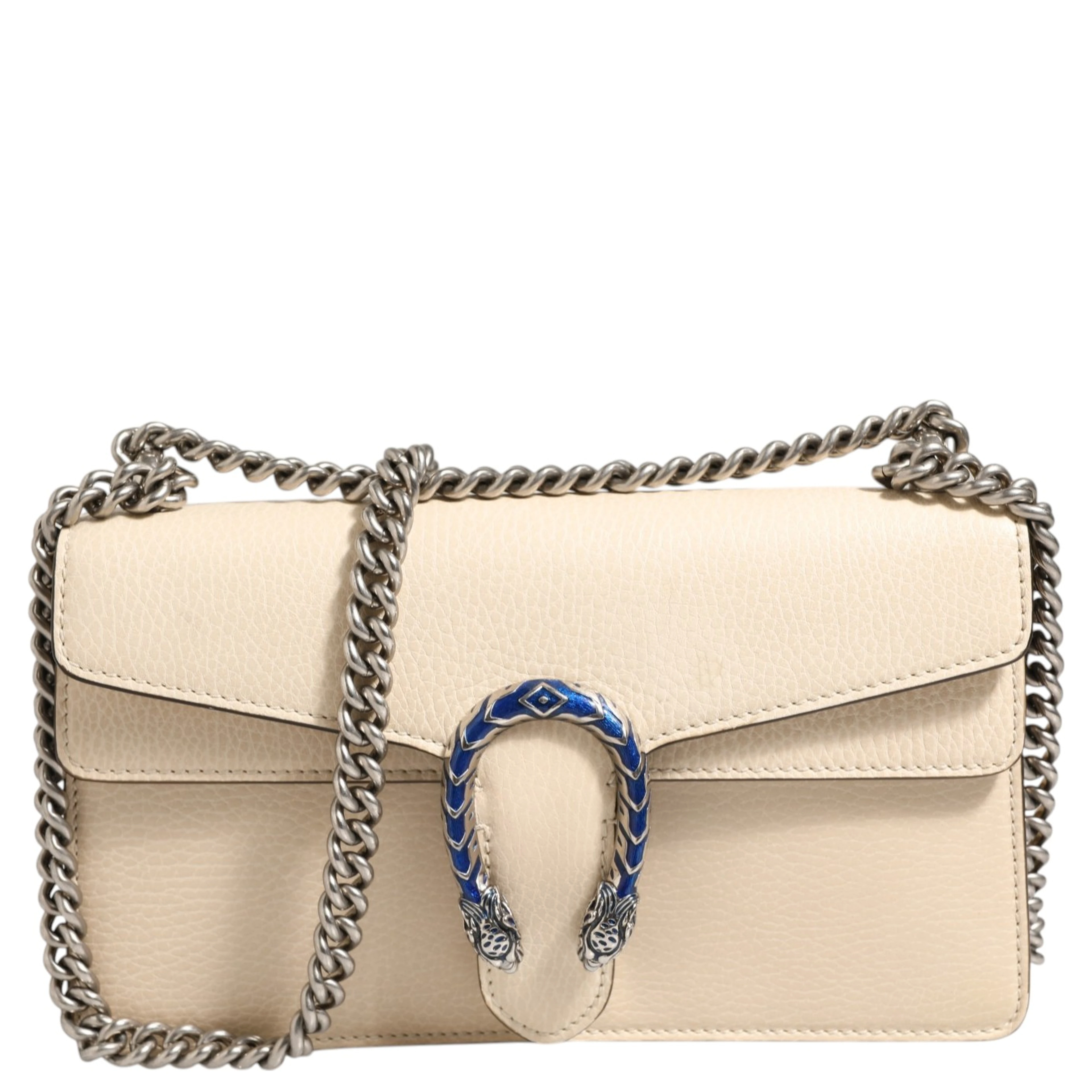 Dionysus White Leather Handbag