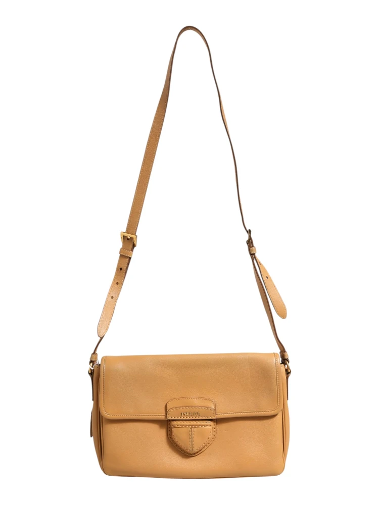 Sidonie Beige Pebble Leather shoulder bag