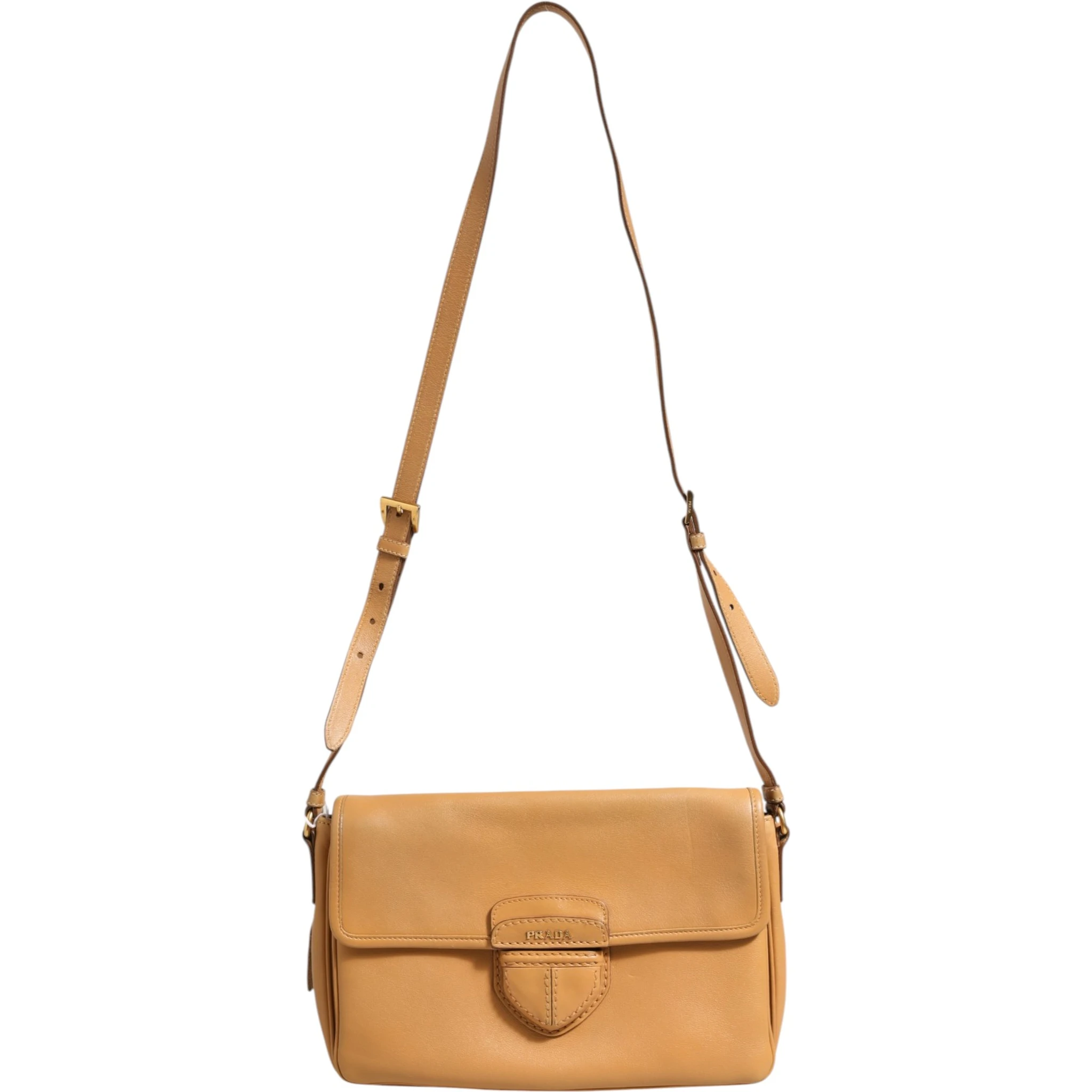 Sidonie Beige Pebble Leather shoulder bag
