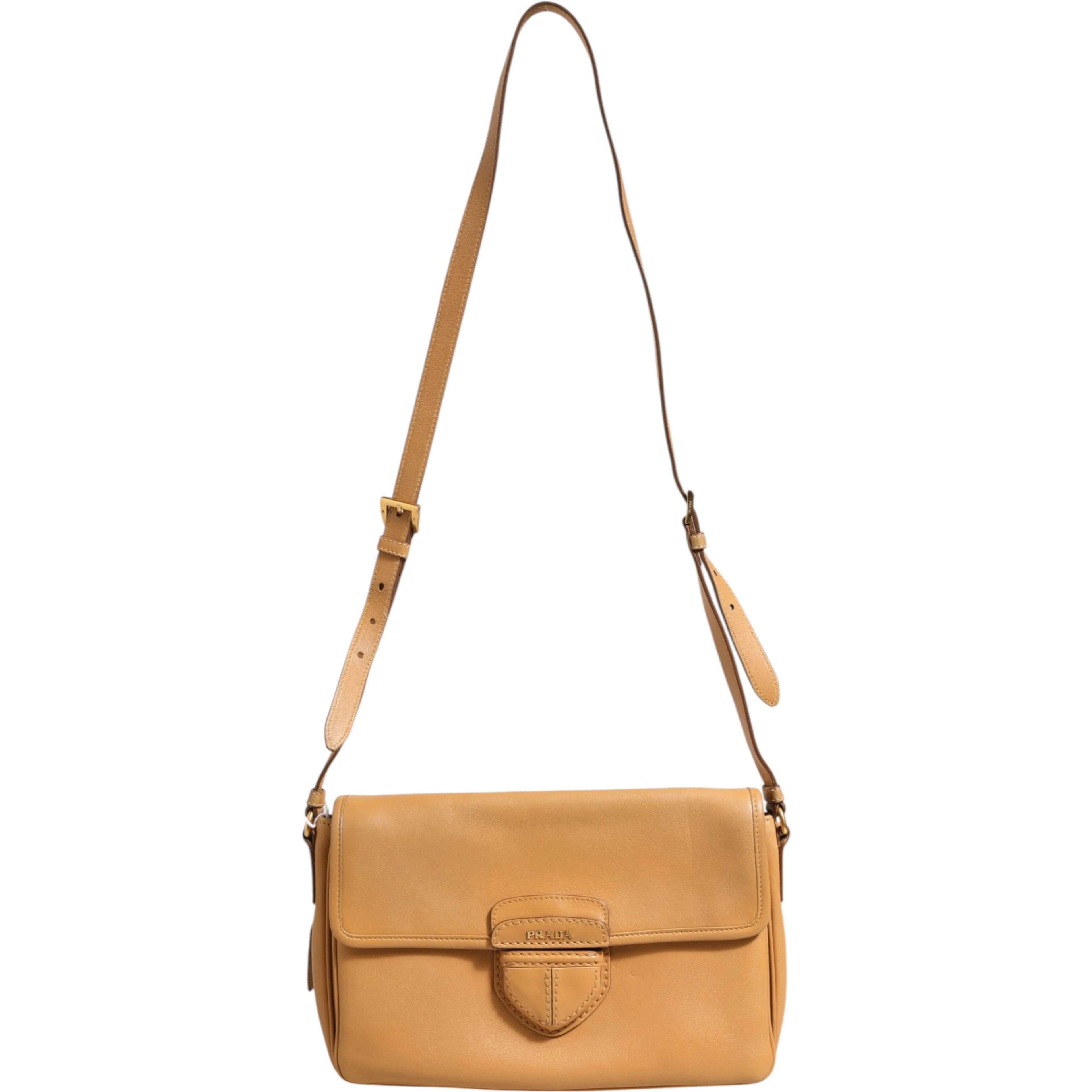 Sidonie Beige Pebble Leather shoulder bag