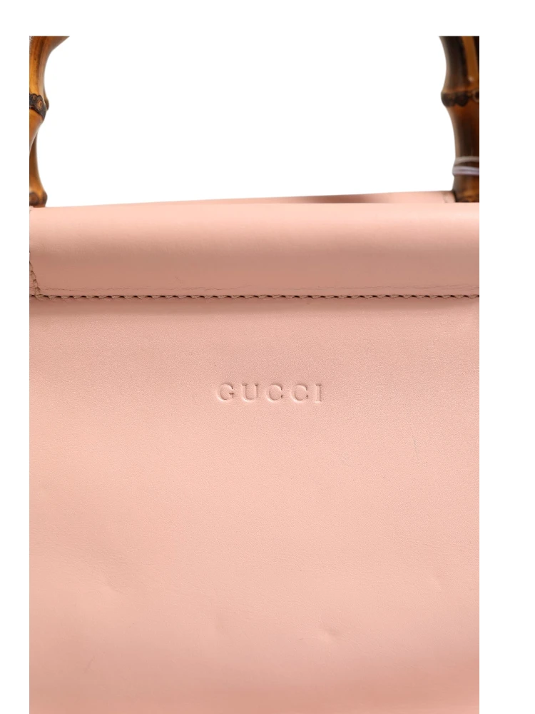 Pink And White Calfskin Small Nymphaea Top Handle Bag alternative