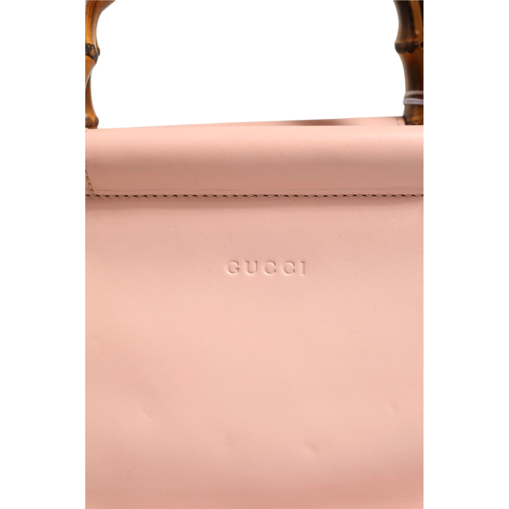 Pink And White Calfskin Small Nymphaea Top Handle Bag