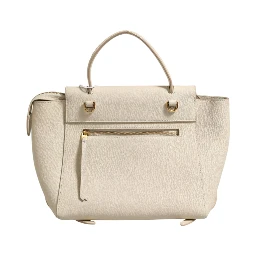 Nano Belt Bag Grained Calfskin Chalk