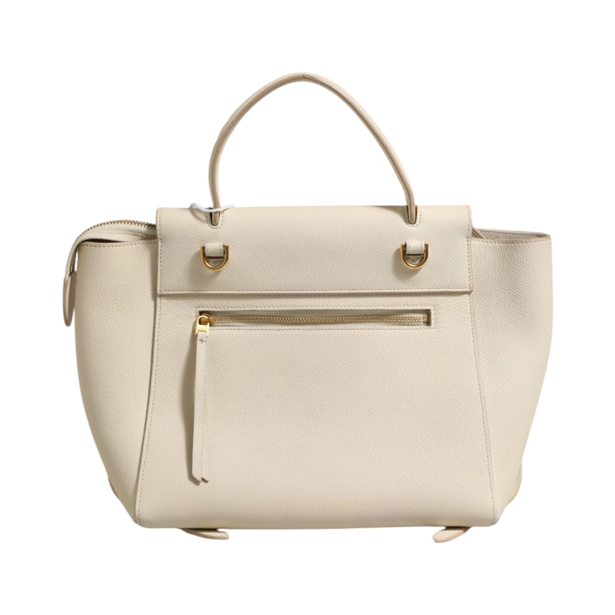 Nano Belt Bag Grained Calfskin Chalk