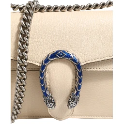 Dionysus White Leather Handbag