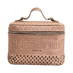 Mesh Embroidered Dior travel Vanity Case