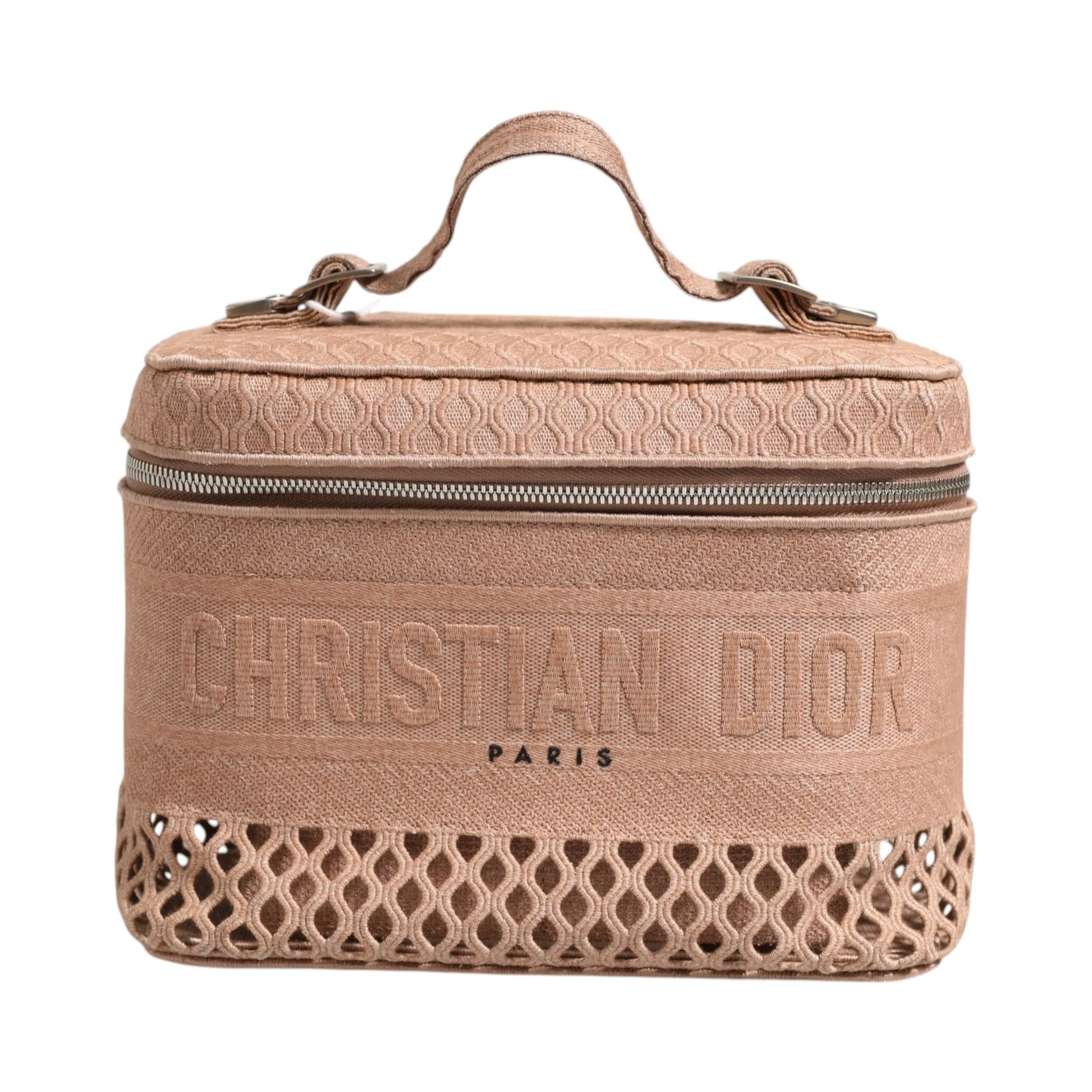 Mesh Embroidered Dior travel Vanity Case