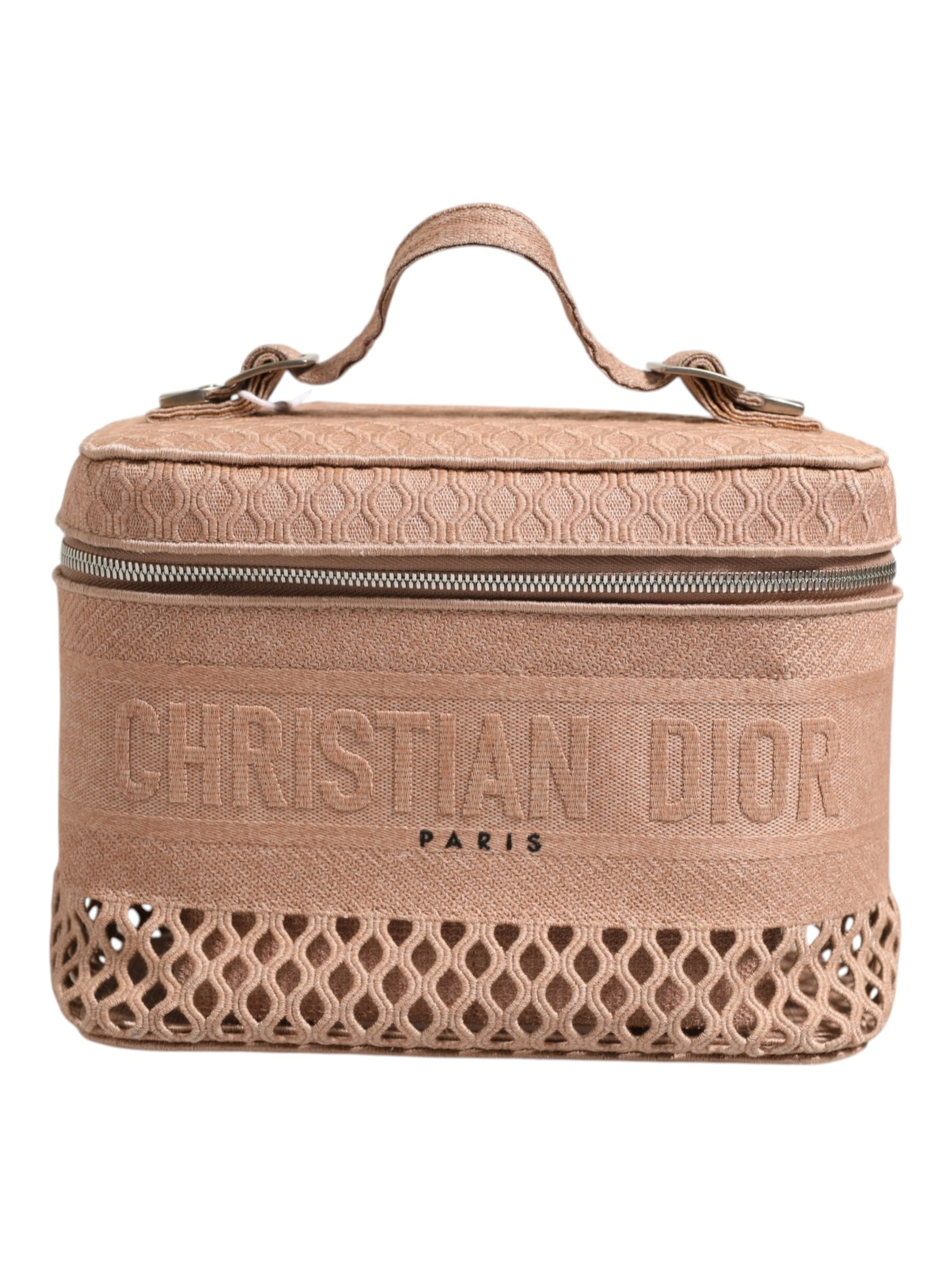 Mesh Embroidered Dior travel Vanity Case
