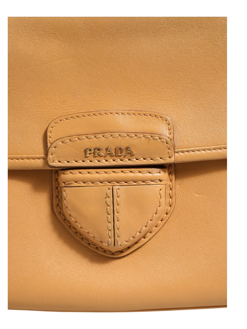 Sidonie Beige Pebble Leather shoulder bag