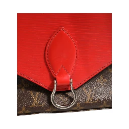 Saint Michel Monogram Epi Shoulder Bag Coquelicot