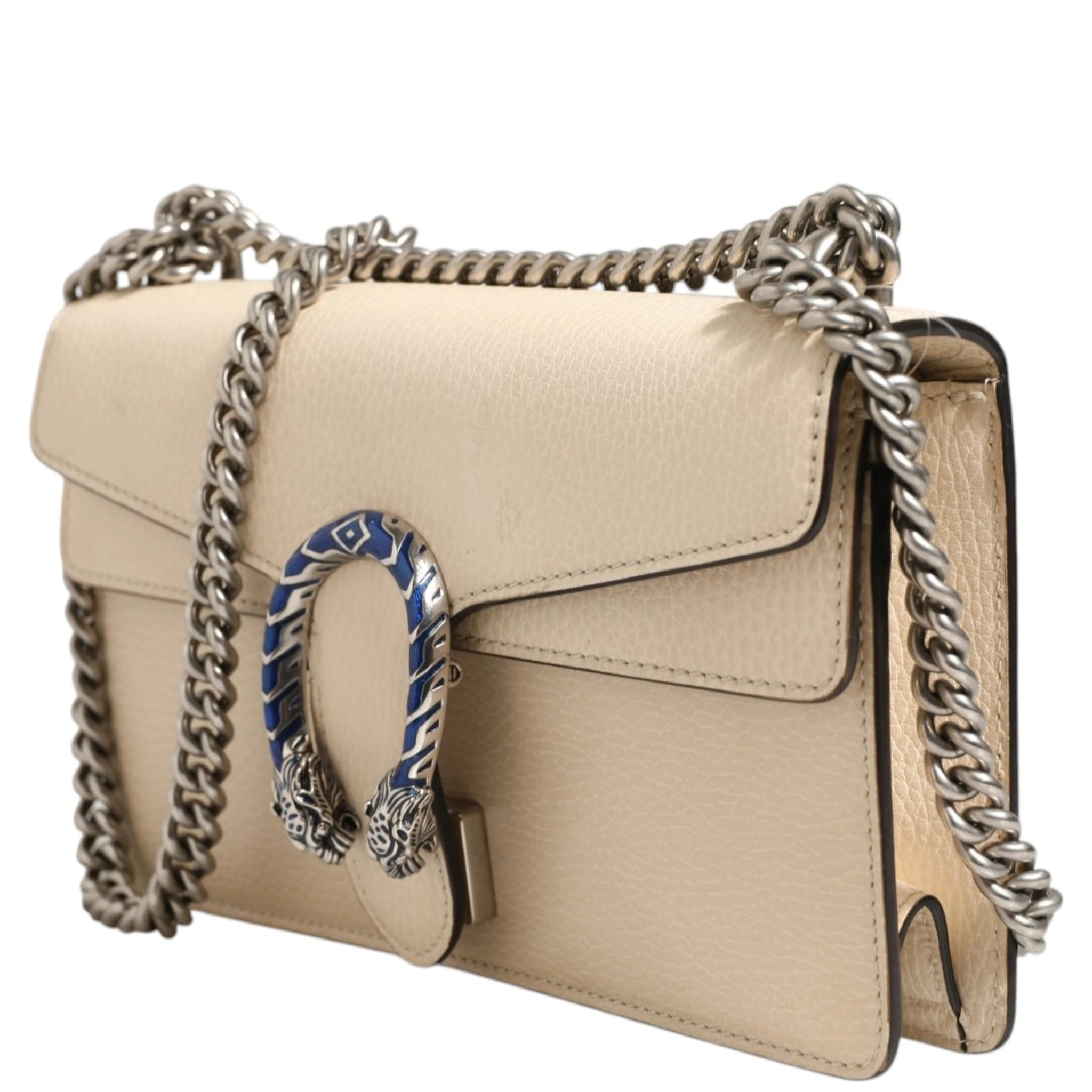 Dionysus White Leather Handbag