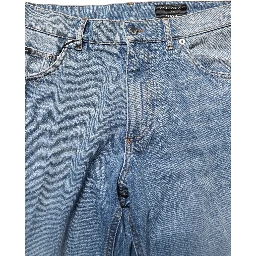 Light Blue Washed MidWaist Classic Denim Jeans