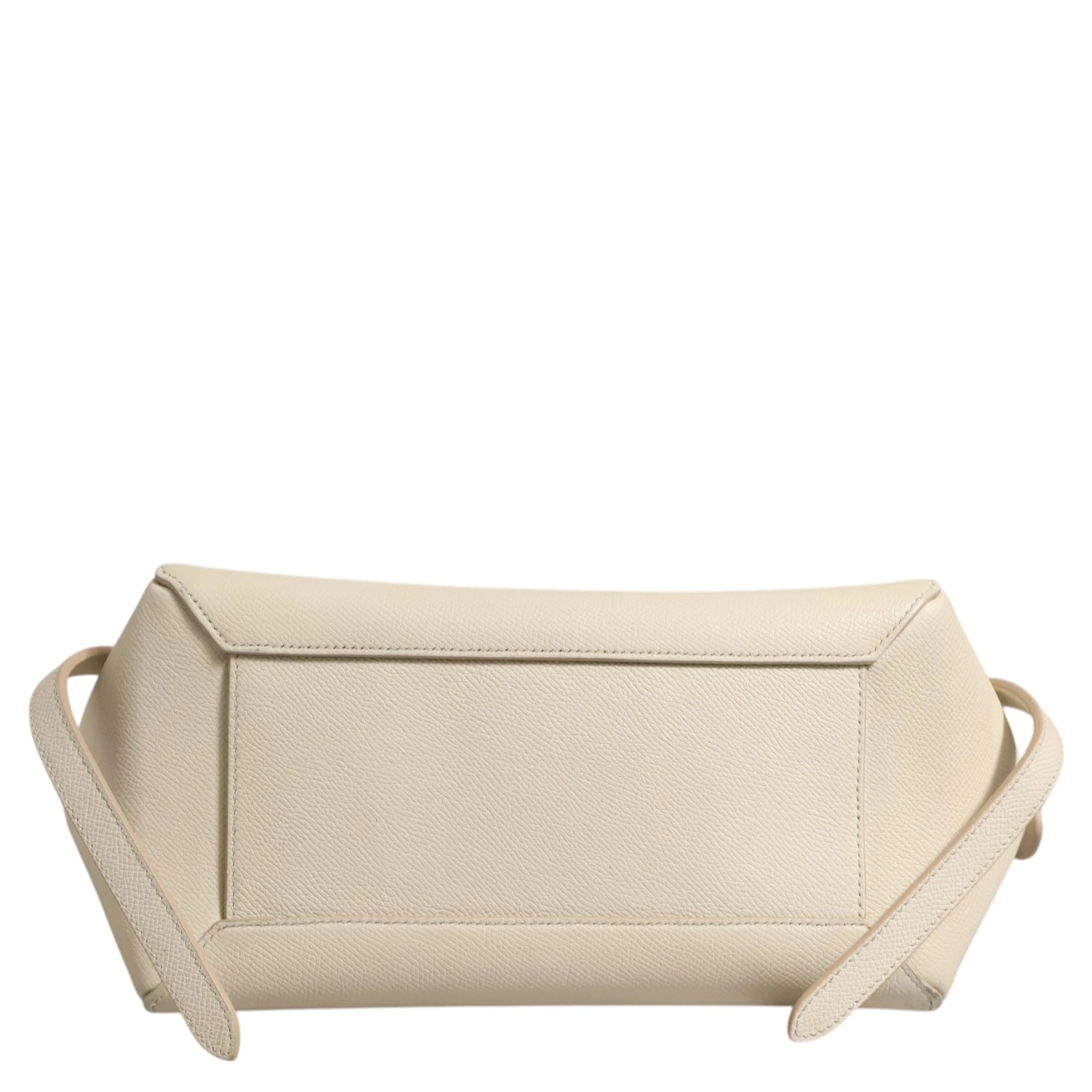 Nano Belt Bag Grained Calfskin Chalk