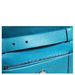 Calfskin S Downtown Blue Shoulder Bag