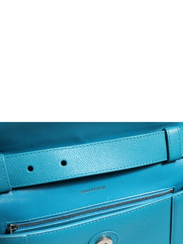 Calfskin S Downtown Blue Shoulder Bag alternative