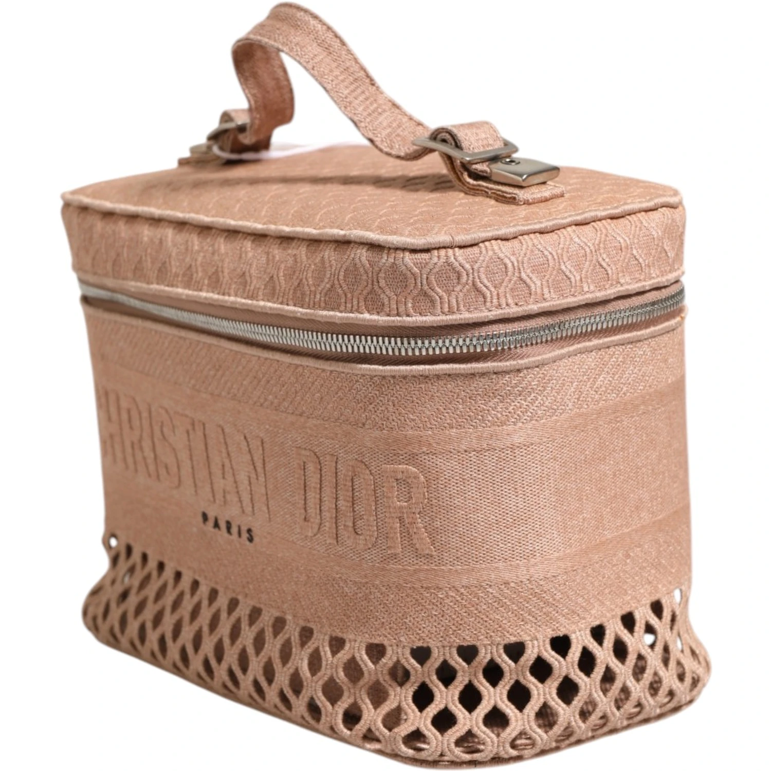 Mesh Embroidered Dior travel Vanity Case