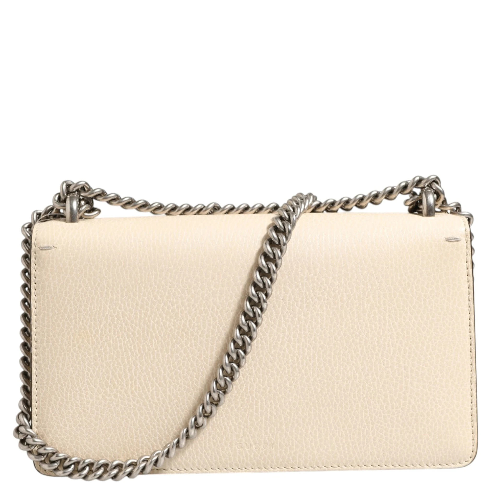 Dionysus White Leather Handbag