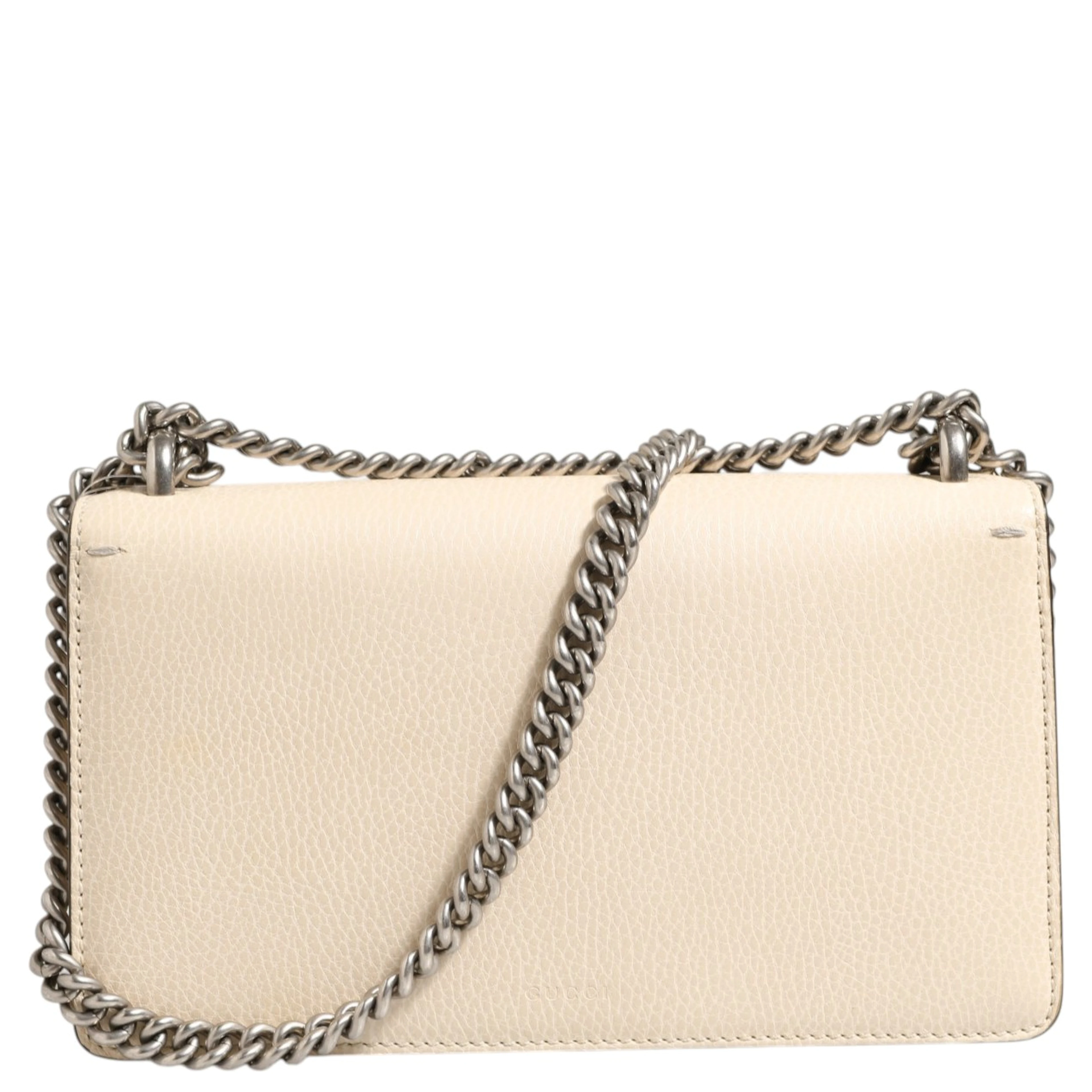Dionysus White Leather Handbag
