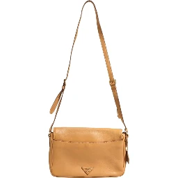 Sidonie Beige Pebble Leather shoulder bag