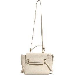 Nano Belt Bag Grained Calfskin Chalk