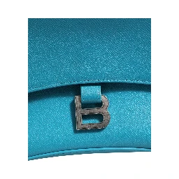 Calfskin S Downtown Blue Shoulder Bag