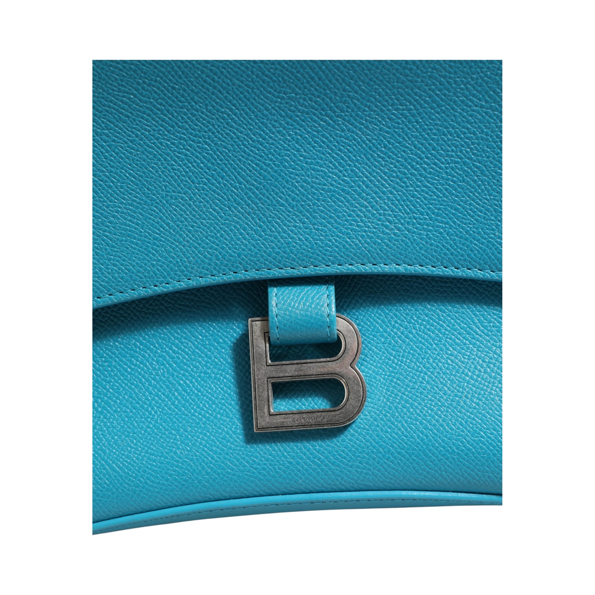 Calfskin S Downtown Blue Shoulder Bag