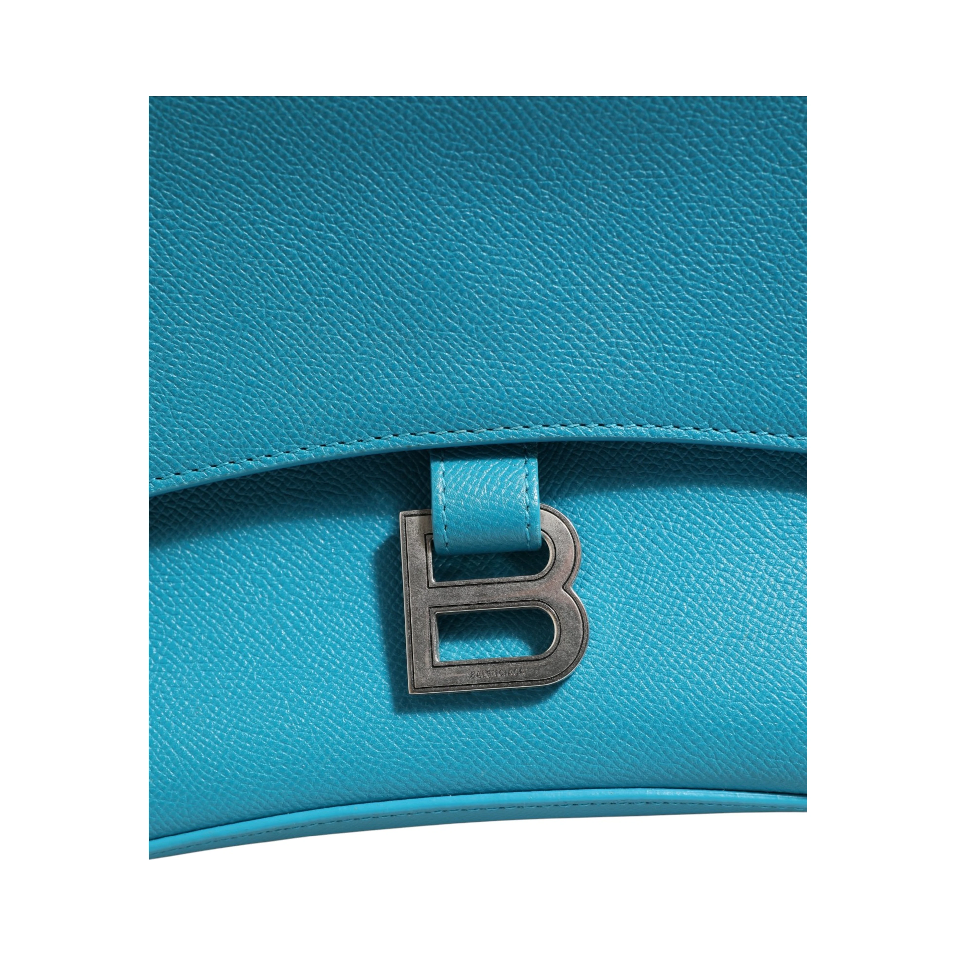 Calfskin S Downtown Blue Shoulder Bag