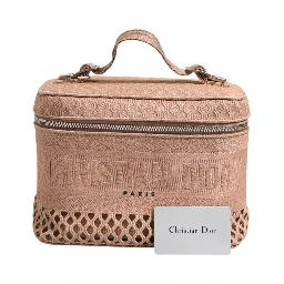 Mesh Embroidered Dior travel Vanity Case