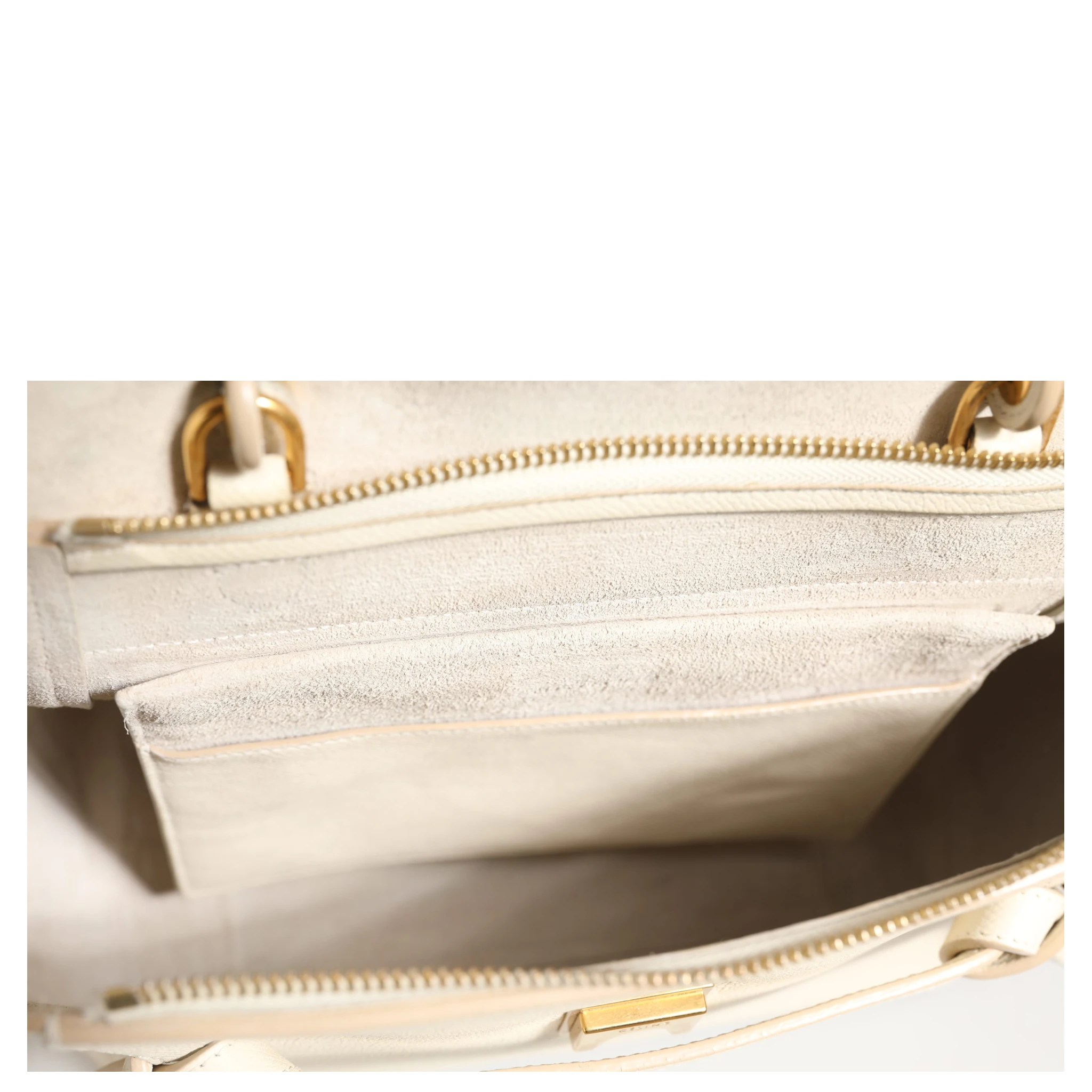Nano Belt Bag Grained Calfskin Chalk
