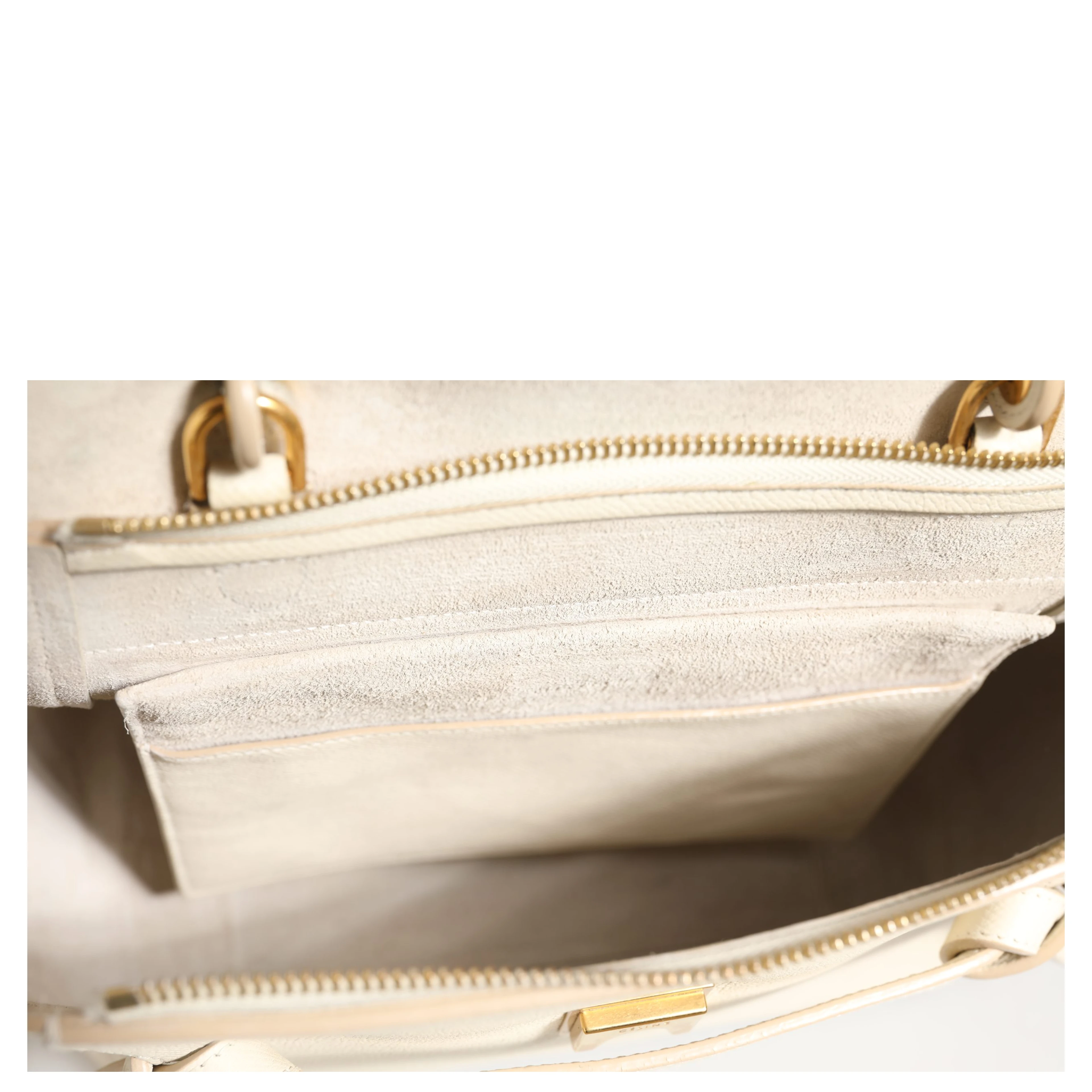Nano Belt Bag Grained Calfskin Chalk