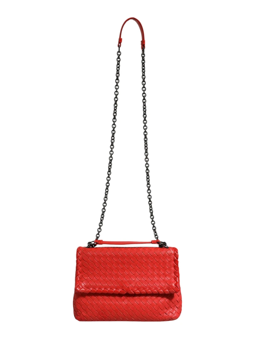 Olimpia Small Intrecciato Leather Shoulder Bag